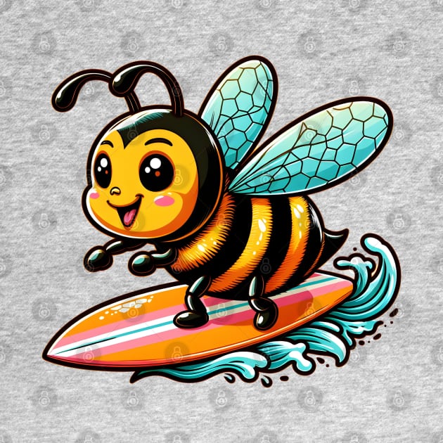 Surfing bee by Japanese Fever